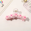 Women's Handmade Acrylic Flower Hair Claw Clip Elegant Sweet Shark Clip Hair Accessory