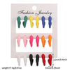 Women's Handmade Acrylic Geometric Cshaped Earrings Set