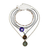 Women's Handmade Acrylic Geometric Jewelry Necklace With Skin Wax Thread