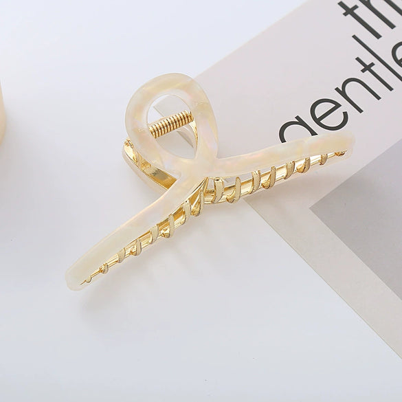 Women's Handmade Acrylic Hair Accessory Shark Clip Hairpin