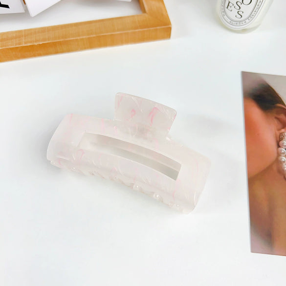 Women's Handmade Acrylic Hair Grab Clip Geometric Style