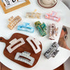 Women's Handmade Acrylic Hair Grab Clip Geometric Style