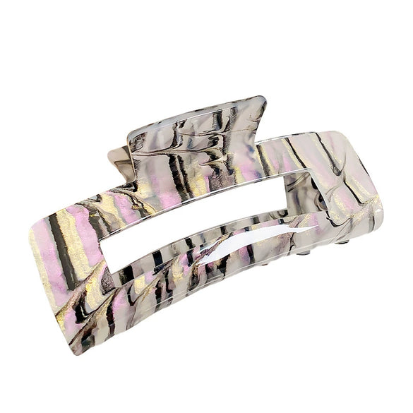 Women's Handmade Acrylic Hair Grab Clip Geometric Style