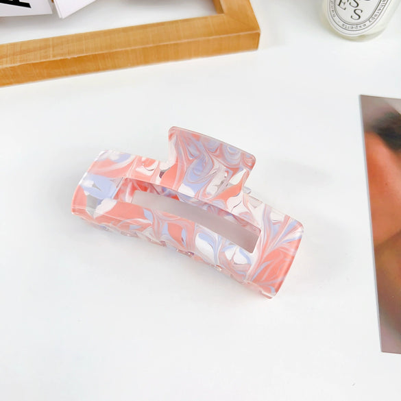 Women's Handmade Acrylic Hair Grab Clip Geometric Style