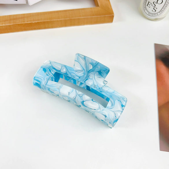 Women's Handmade Acrylic Hair Grab Clip Geometric Style