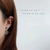 Women's Handmade Acrylic Leaf Earrings With Silver Needle Electroplated Finish Gentle All Match Plant Style Jewelry
