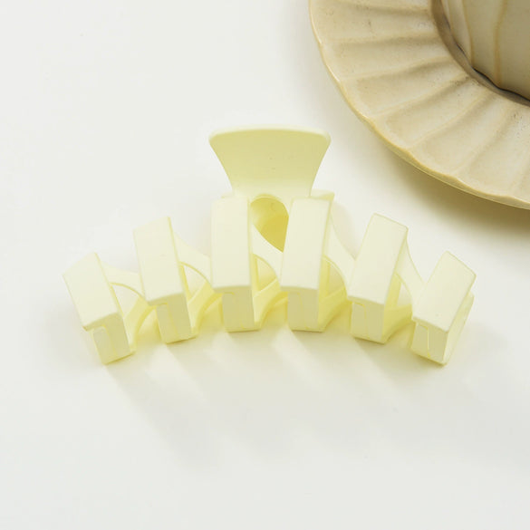 Women's Handmade Acrylic Square Shark Clip Hair Accessory With Simple Design
