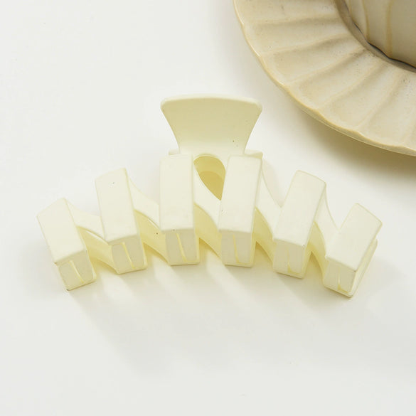 Women's Handmade Acrylic Square Shark Clip Hair Accessory With Simple Design