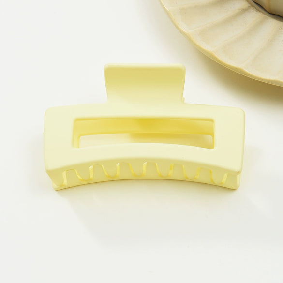 Women's Handmade Acrylic Square Shark Clip Hair Accessory With Simple Design