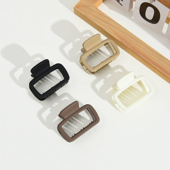 Women's Handmade Acrylic Square Shark Clip Hair Accessory With Simple Design