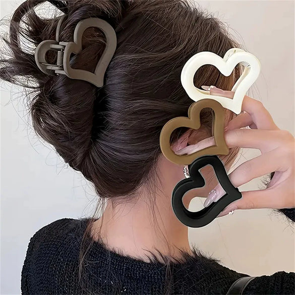 Women's Handmade Acrylic Square Shark Clip Hair Accessory With Simple Design