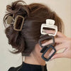 Women's Handmade Acrylic Square Shark Clip Hair Accessory With Simple Design