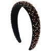 Women's Handmade Alloy Beaded Hair Hoop Light Luxury Geometric Headband Hair Accessory