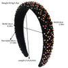 Women's Handmade Alloy Beaded Hair Hoop Light Luxury Geometric Headband Hair Accessory