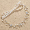 Women's Handmade Alloy Crystal Pearl Flower Headband Simple Beaded Bridal Hair Accessory For Wedding Jewelry