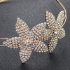 Women's Handmade Alloy Floral Rhinestone Bridal Headband Tiara Crown Wedding Hair Accessory