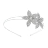 Women's Handmade Alloy Floral Rhinestone Bridal Headband Tiara Crown Wedding Hair Accessory