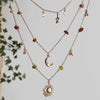 Women's Handmade Alloy Pendant Clavicle Chain Necklace With Gravel Star Geometric Pattern