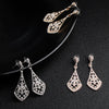 Women’s Handmade Alloy Rhinestone Earrings Simple Wedding Jewelry For Brides Wholesale