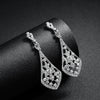 Women’s Handmade Alloy Rhinestone Earrings Simple Wedding Jewelry For Brides Wholesale