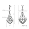 Women’s Handmade Alloy Rhinestone Earrings Simple Wedding Jewelry For Brides Wholesale