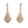 Women’s Handmade Alloy Rhinestone Earrings Simple Wedding Jewelry For Brides Wholesale