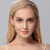 Women's Handmade Alloy Rhinestone Inlaid Crystal Headband Simple Bridal Wedding Hair Accessory