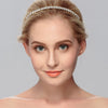 Women's Handmade Alloy Rhinestone Inlaid Crystal Headband Simple Bridal Wedding Hair Accessory