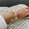 Women's Handmade Asymmetrical Smudged Resin Bracelet