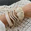 Women's Handmade Asymmetrical Smudged Resin Bracelet