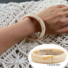 Women's Handmade Asymmetrical Smudged Resin Bracelet