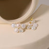 Women's Handmade Baroque Freshwater Pearl Geometric Earrings Simple Style