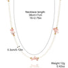 Women's Handmade Beaded Necklace With Artificial Crystal And Alloy Geometric Insects Star Pattern Electroplated
