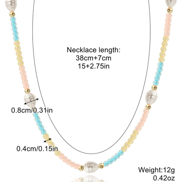 Women's Handmade Beaded Necklace With Artificial Crystal And Alloy Geometric Insects Star Pattern Electroplated