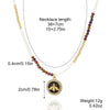 Women's Handmade Beaded Necklace With Artificial Crystal And Alloy Geometric Insects Star Pattern Electroplated