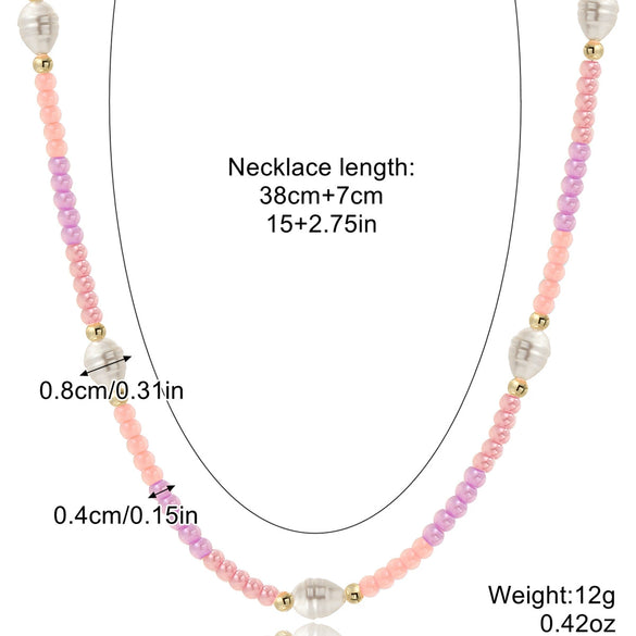 Women's Handmade Beaded Necklace With Artificial Crystal And Alloy Geometric Insects Star Pattern Electroplated