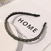 Women's Handmade Braided Rice Bead Headband Thin Simple Versatile Hair Accessory For Everyday Styling
