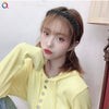 Women's Handmade Braided Rice Bead Headband Thin Simple Versatile Hair Accessory For Everyday Styling