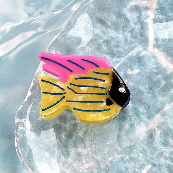 Women's Handmade Cartoon Animal Style Acetic Acid Marine Ornamental Fish Hair Clips