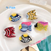 Women's Handmade Cartoon Animal Style Acetic Acid Marine Ornamental Fish Hair Clips