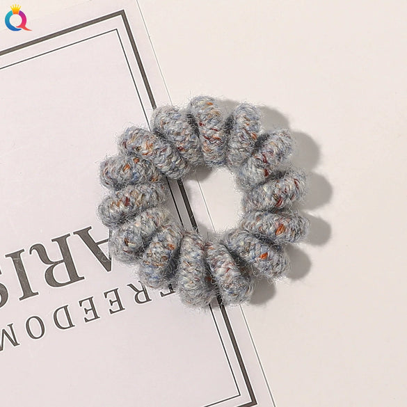 Women's Handmade Cloth Coil Hair Tie Simple Elastic Hair Rope For Everyday Hairstyles