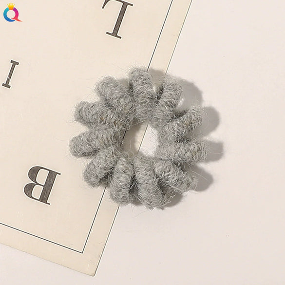 Women's Handmade Cloth Coil Hair Tie Simple Elastic Hair Rope For Everyday Hairstyles