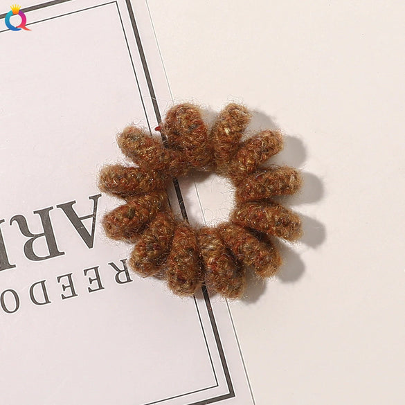 Women's Handmade Cloth Coil Hair Tie Simple Elastic Hair Rope For Everyday Hairstyles