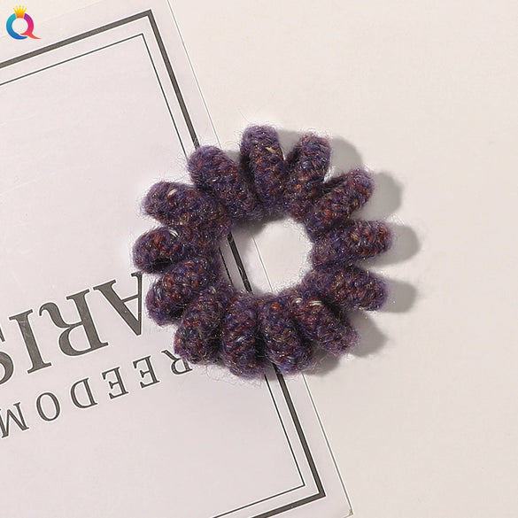 Women's Handmade Cloth Coil Hair Tie Simple Elastic Hair Rope For Everyday Hairstyles