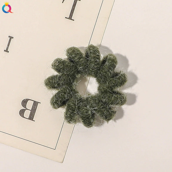 Women's Handmade Cloth Coil Hair Tie Simple Elastic Hair Rope For Everyday Hairstyles