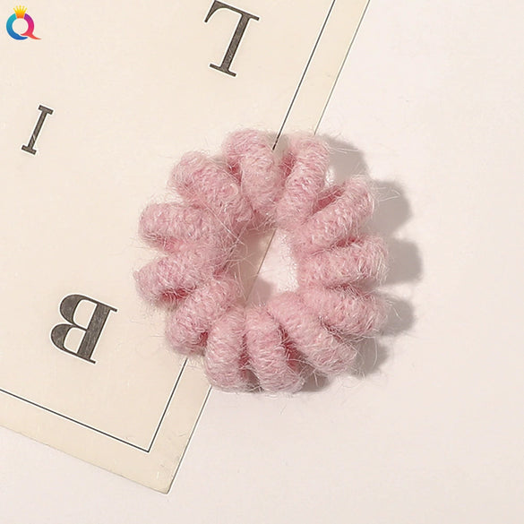 Women's Handmade Cloth Coil Hair Tie Simple Elastic Hair Rope For Everyday Hairstyles