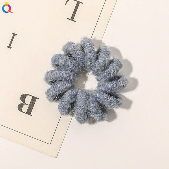 Women's Handmade Cloth Coil Hair Tie Simple Elastic Hair Rope For Everyday Hairstyles