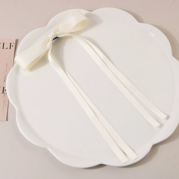 Women's Handmade Cloth Duckbill Hairpin With Polyestercotton Ribbon Bow