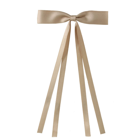Women's Handmade Cloth Duckbill Hairpin With Polyestercotton Ribbon Bow