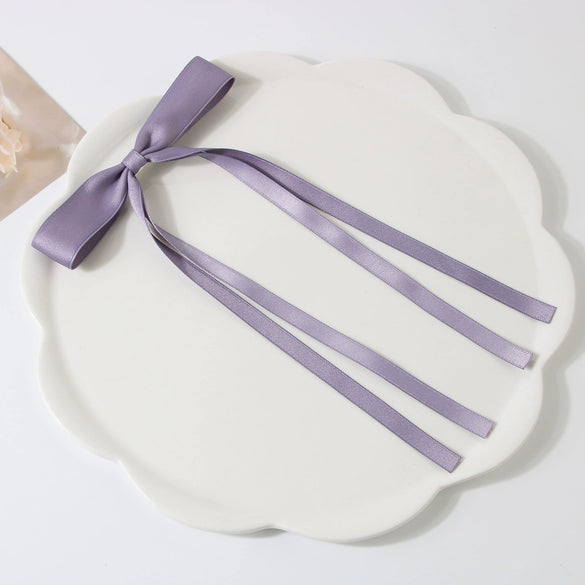 Women's Handmade Cloth Duckbill Hairpin With Polyestercotton Ribbon Bow